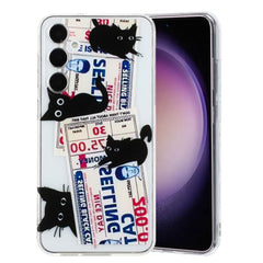 Black Cat Pattern TPU Case for Samsung Galaxy S23 FE 5G