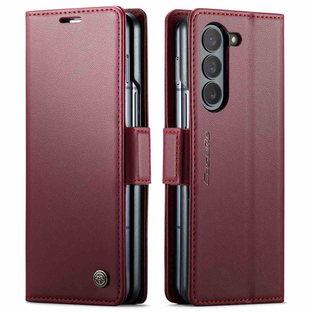 CaseMe 023 RFID Anti-theft Case For Samsung Galaxy Z Fold5 - Wine Red