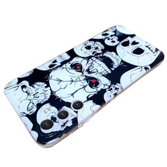 Colored Drawing Pattern TPU Case for Samsung Galaxy A15 - Skull