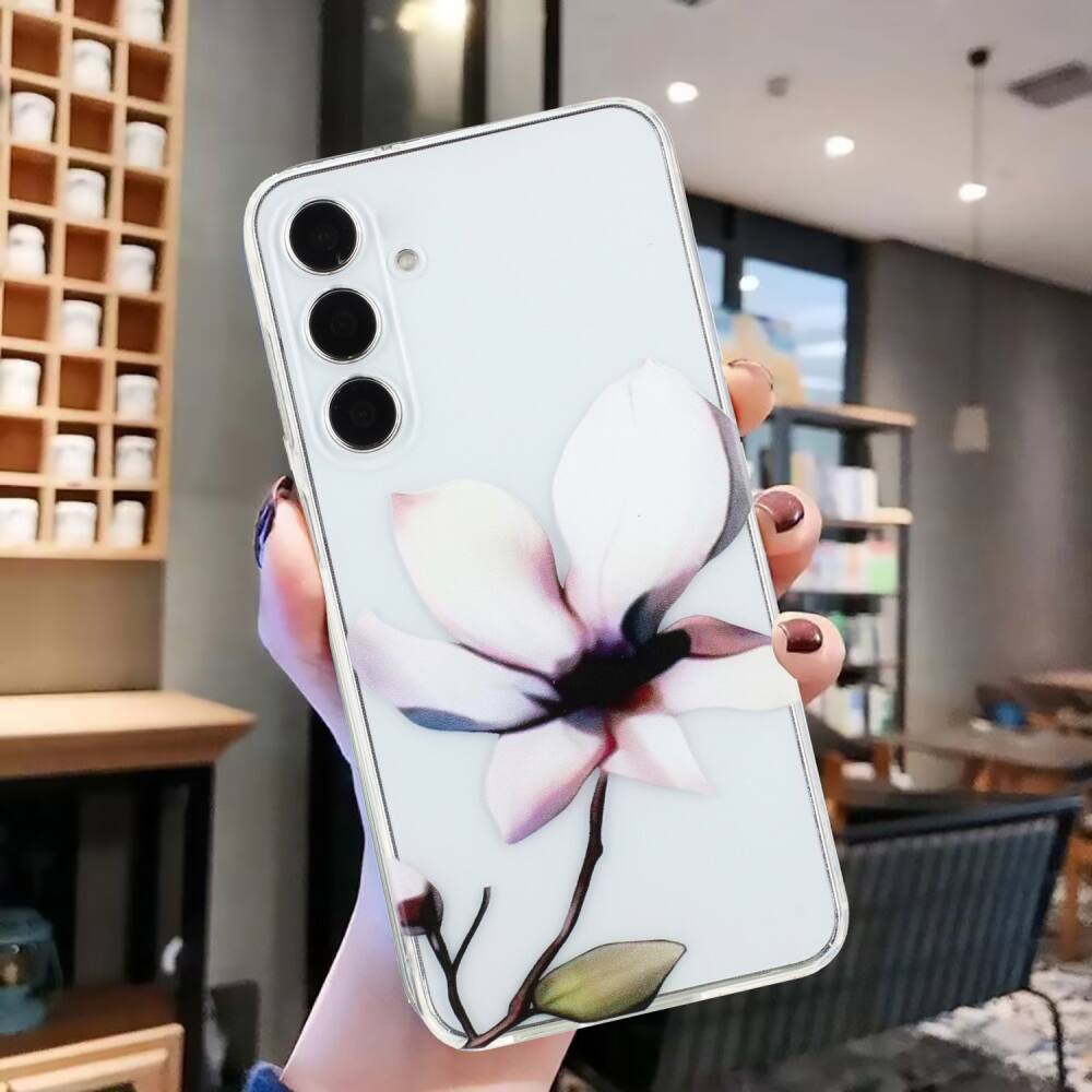 Colorful Painting Pattern Case for Samsung Galaxy A15 4G / 5G - Peony