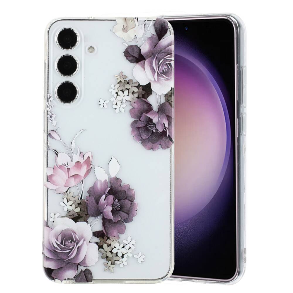Colorful Painting Pattern Case for Samsung Galaxy A25 5G - Peony