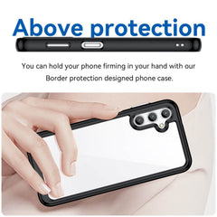 Colorful Series Acrylic + TPU Case for Samsung Galaxy A14 4G - Black