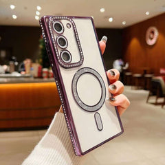 Diamond Gradient Plated Case For Samsung Galaxy S24 5G - Purple