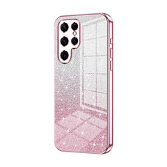 Electroplated Case For Samsung Galaxy S22 Ultra 5G - Pink