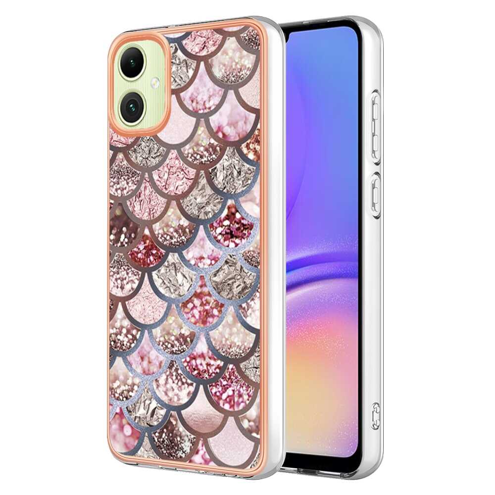 Electroplating IMD Case for Samsung Galaxy A05 - Pink Scales
