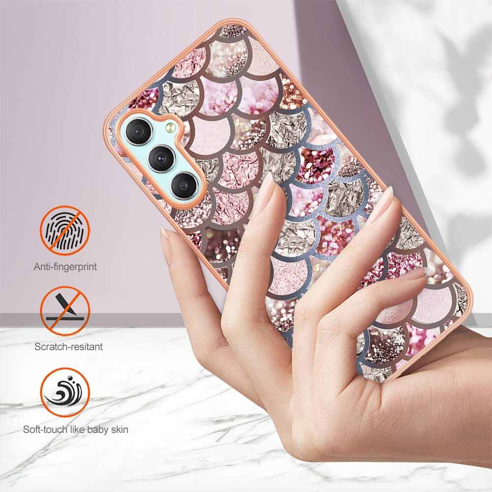 Electroplating IMD Case for Samsung Galaxy A25 5G - Pink Scales