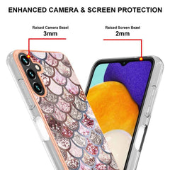 Electroplating IMD Case for Samsung Galaxy A35 5G - Pink Scales