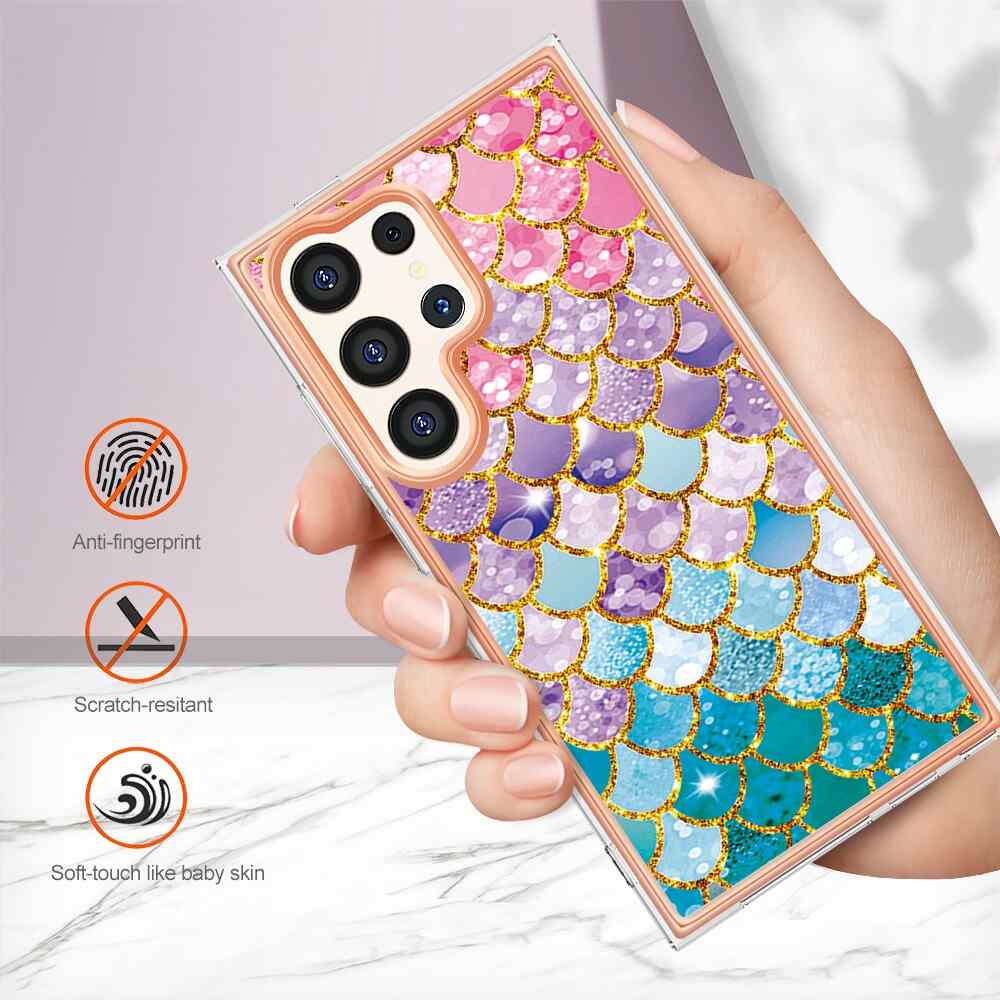Electroplating IMD Case for Samsung Galaxy S24 Ultra 5G - Colorful Scales