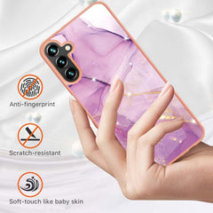 Electroplating IMD Case For Samsung Galaxy A35 5G - Purple