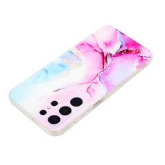 IMD Shockproof TPU Case for Samsung Galaxy S24 Ultra 5G - Pink Blue