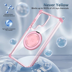 MagSafe Case For Samsung Galaxy S24 Ultra - Transparent Pink