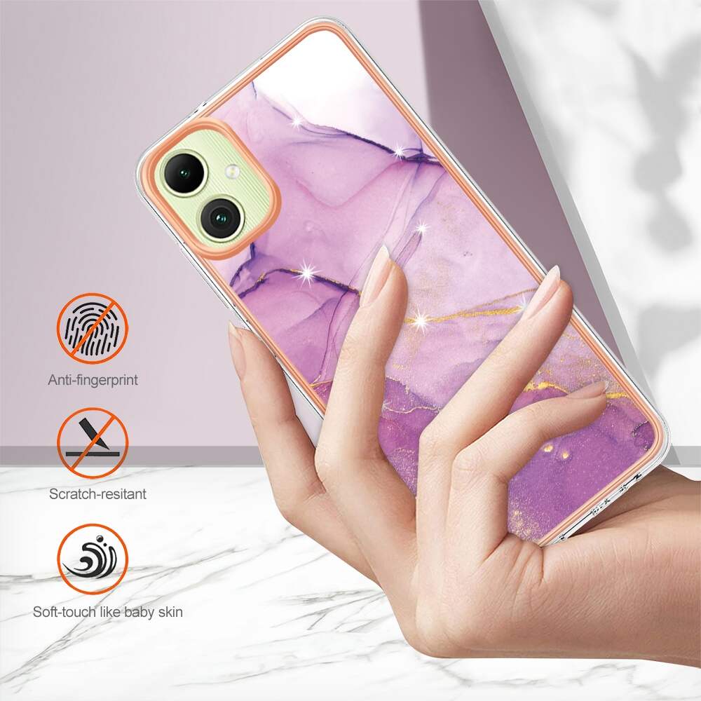 Marble Dual-side TPU Case For Samsung Galaxy A05 - Purple