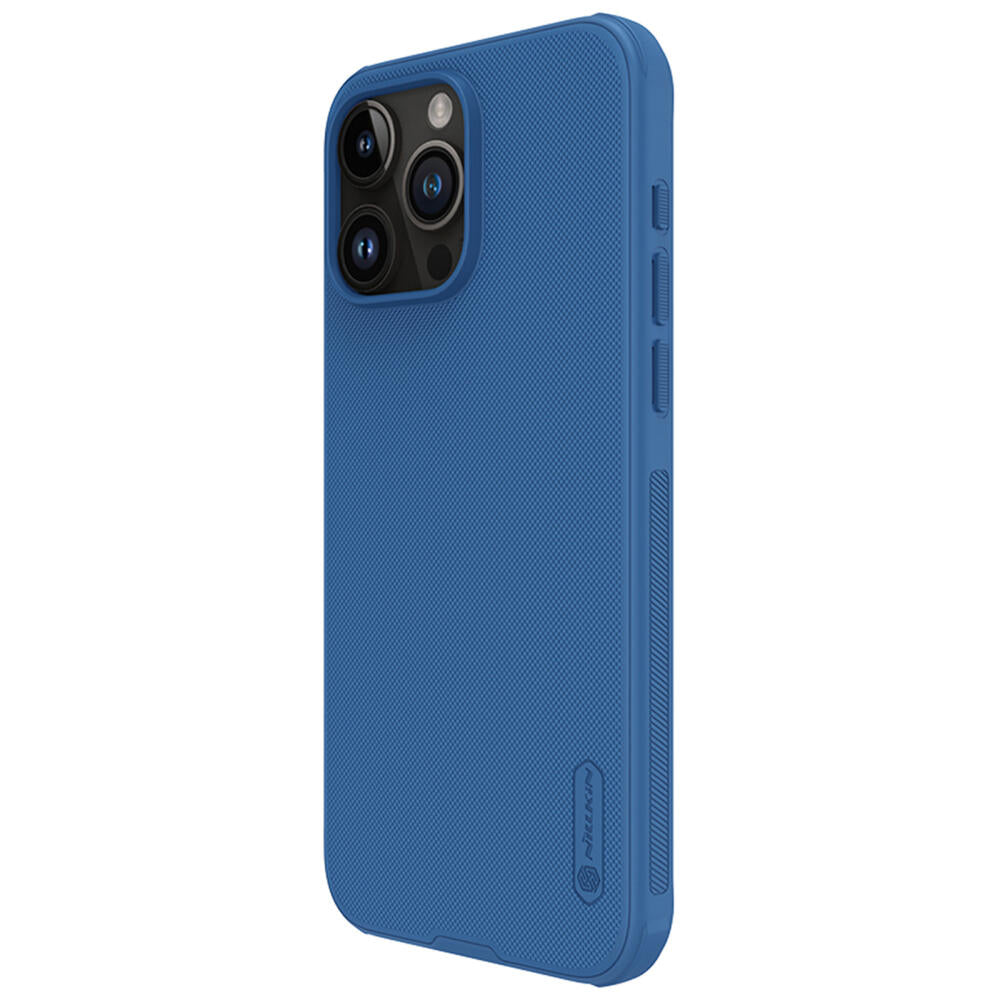 NILLKIN Super Frosted Shield Pro Case For iPhone 15 Pro Max - Blue
