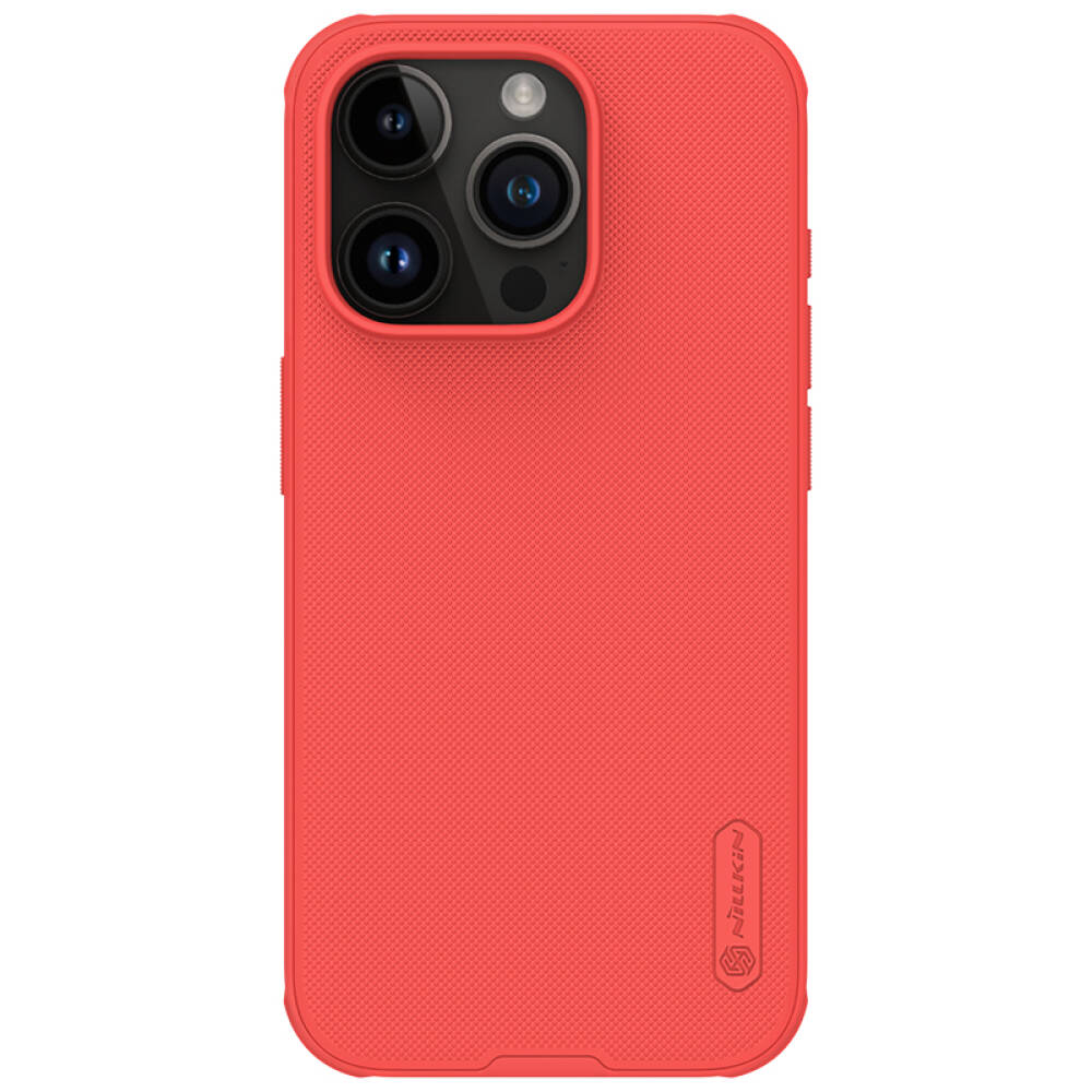 NILLKIN Super Frosted Shield Pro Case For iPhone 15 Pro - Red