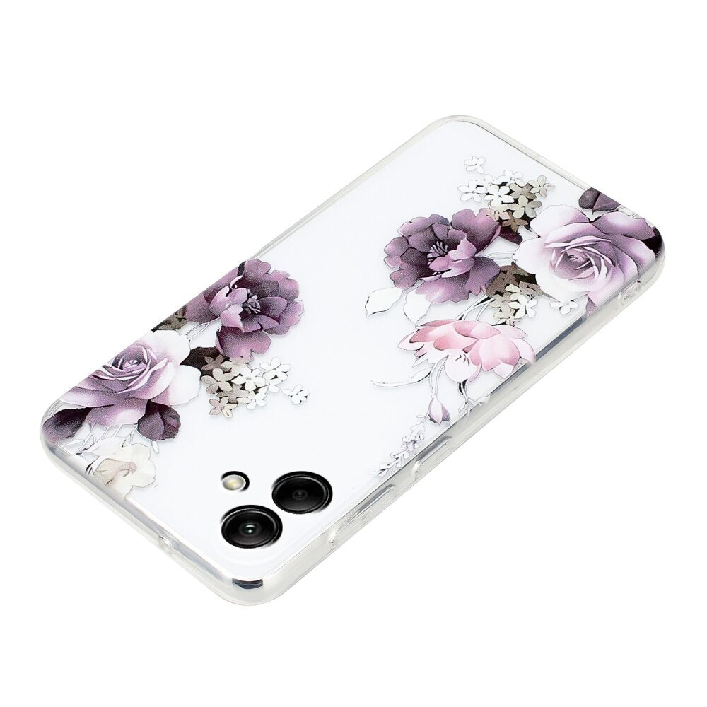 Peony Painting Pattern Shockproof Case for Samsung Galaxy A05