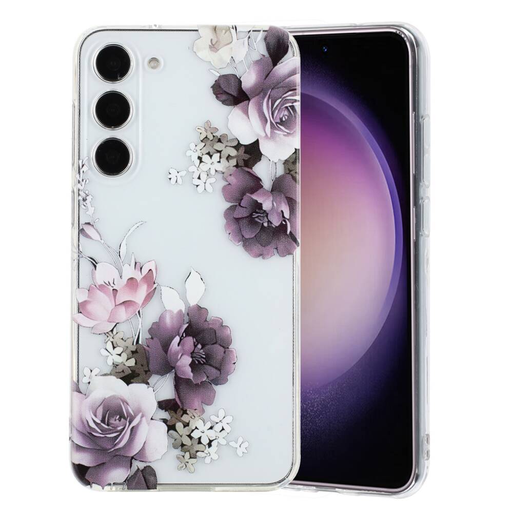 Peony Pattern Shockproof TPU Case for Samsung Galaxy S23 5G