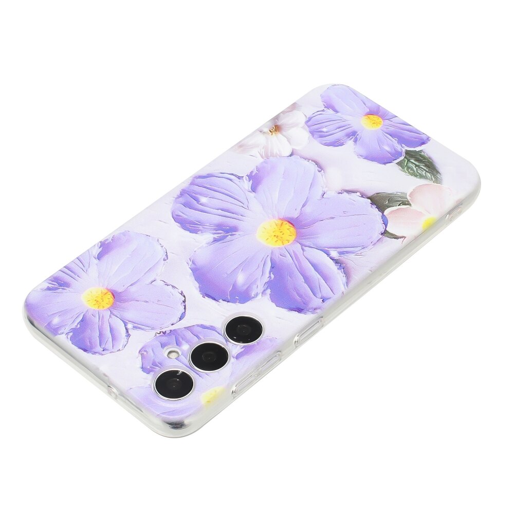 Protective Case for Samsung Galaxy A34 5G - Purple Flowers