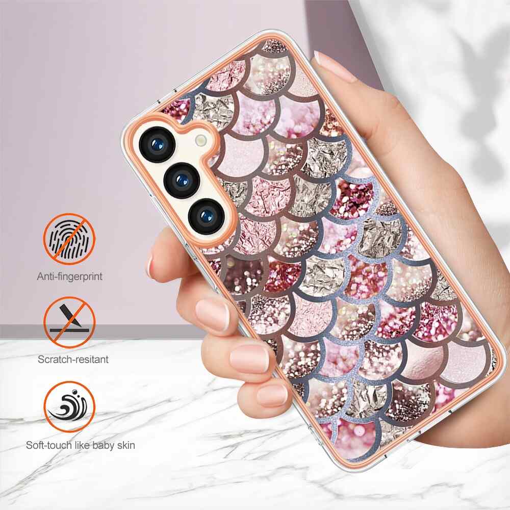 Protective IMD Case for Samsung Galaxy S24 5G - Pink Scales