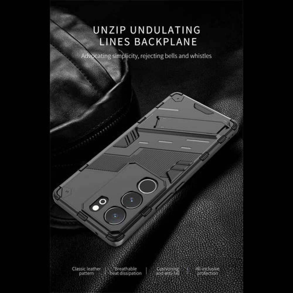 Protective Invisible Holder Case For Vivo V29 Pro - Black