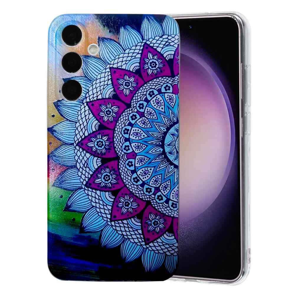 Shockproof TPU Case for Samsung Galaxy A15 - Half-flower