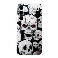 Skull Drawing Pattern TPU Case for Samsung Galaxy S24 5G
