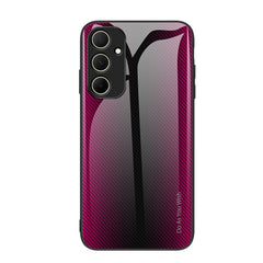 Texture Gradient Case For Samsung Galaxy A55 5G - Rose Red