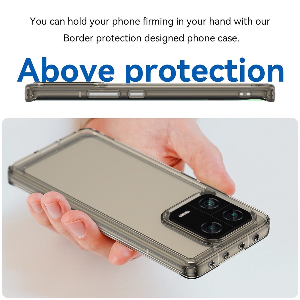 Shockproof Protective TPU Case for Xiaomi 13 Pro - Transparent Grey